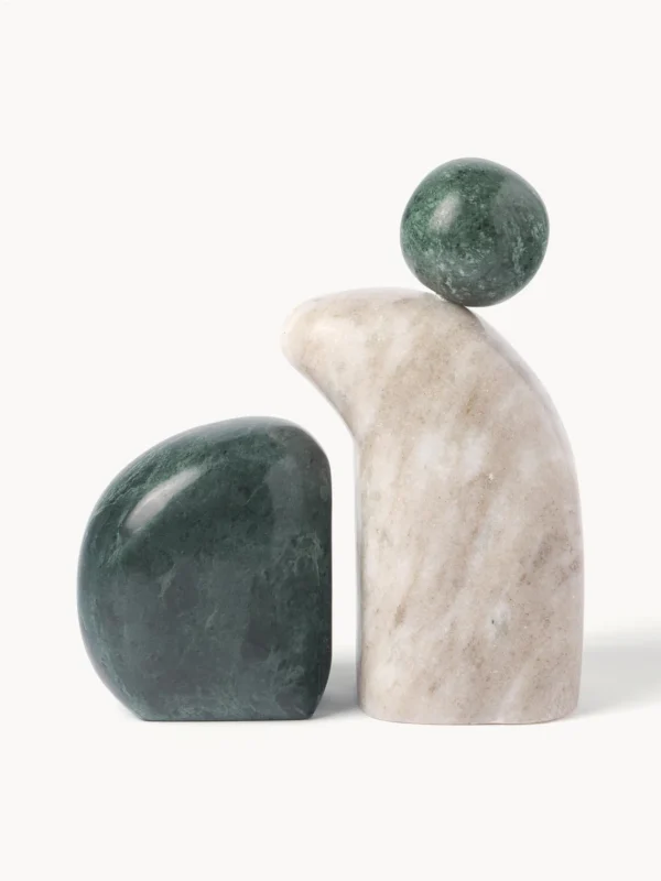2 pièces Objets décoratifs en marbre Nati